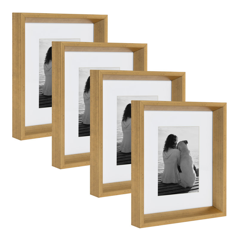 Ensemble de 4 cadres photo Conka Conka, Or, H 10 po x l 8 po