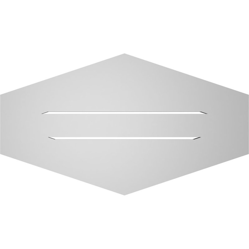 Pente verticale verticale en uréthane 4 pi, H 16 po x l 28 po x P 1 po