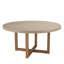 DAK Round Solid Wood Base Dining Table