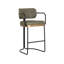 JALEN Upholstered Stool with Metal Frame