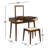 Cristopher 2-Drawer Vanity With Stool