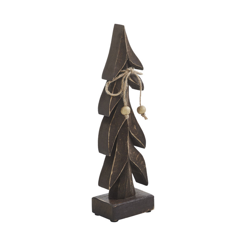 Arbre en bois foncé Festive Boughs, H 11 po x l 3 po x P 2 po