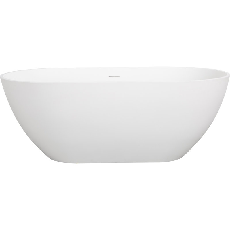 59" Freestanding Solid Surface Bathtub