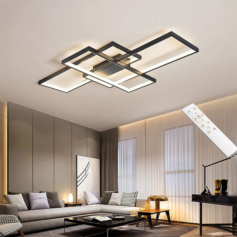 Semi Flush Mount, Black