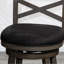 Chaise pivotante de 24 po à hauteur de comptoir, gris anthracite, tissu gris anthracite, complète le tabouret de cuisine avec mécanisme, finition grise, revêtement, ajoute de la classe-105706708-105706712