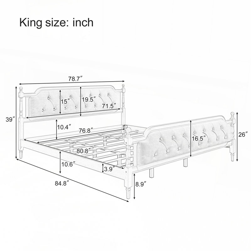Luxueuse tête de lit capitonnée avec structure en bois de pin robuste, parfaite pour les espaces de sommeil élégants et confortables