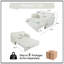 Canapé-lit convertible convertible grand lit, causeuse multifonctionnelle en chenille 3-en-1 avec coussins épais et rangement latéral pour le salon, la chambre à coucher, un appartement, un bureau