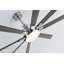Ventilateur de plafond surdimensionné avec éclairage, moteur à courant continu réversible et variation progressive de l'intensité lumineuse