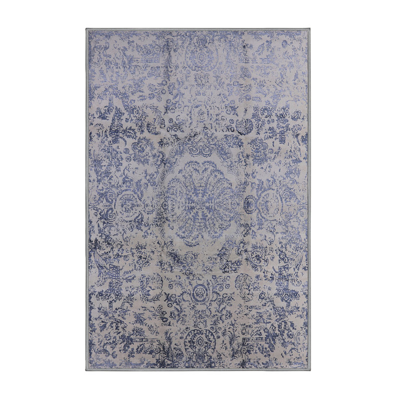 Hurtt Floral Indoor Rug, Rectangle 6' x 9'