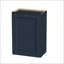 Armoire murale durable bleu marine avec 2 tablettes réglables pour le rangement dans la cuisine, la salle de bain et le garage