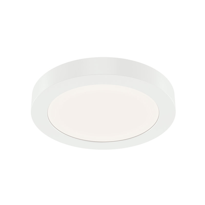 Spot à DEL intégré blanc, H 0,71 po x l 5,32 po x P 5,32 po