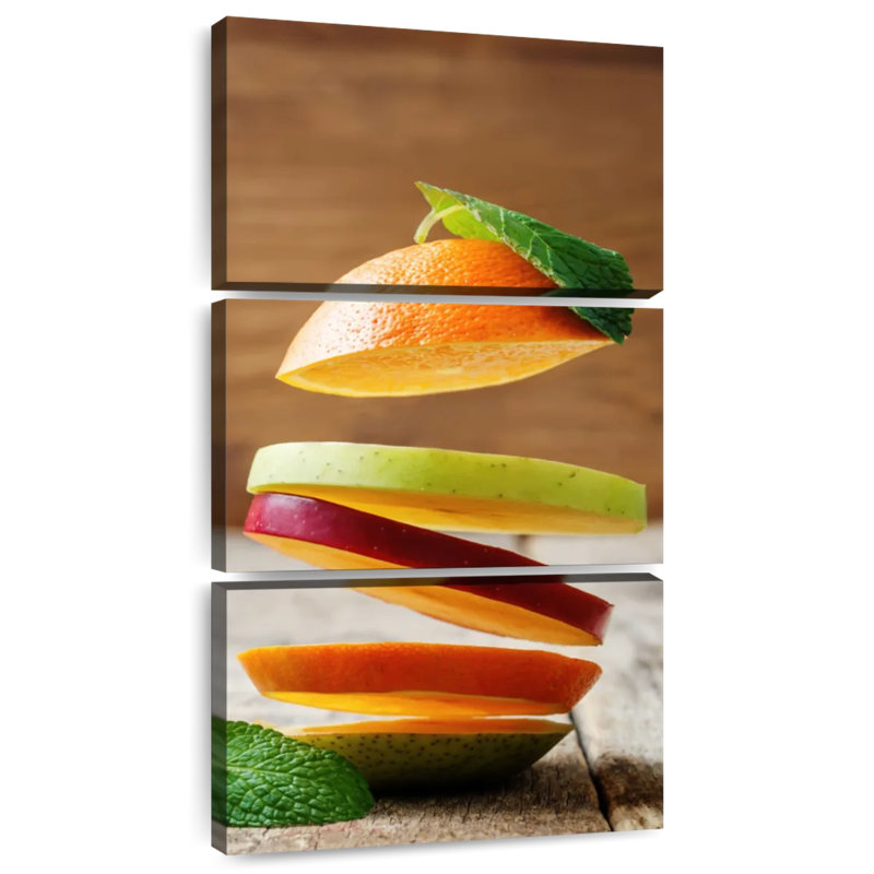 Tranches de fruits, H 38 po x l 18 po