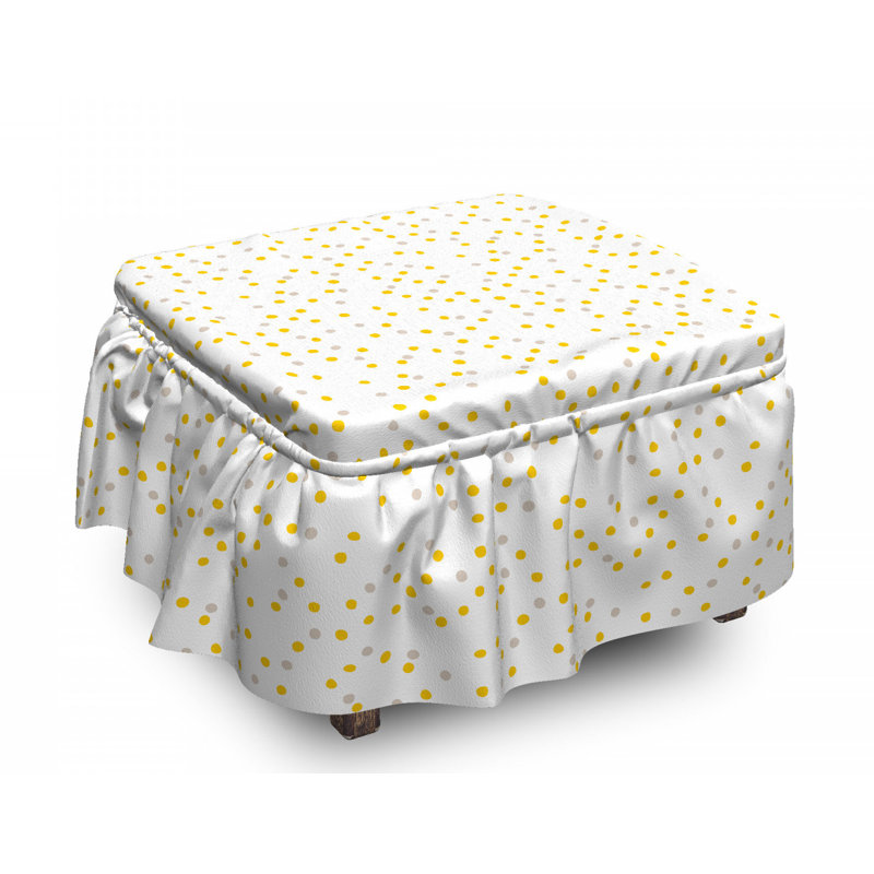Housse pour repose-pieds à coussins carrés