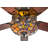 52'' Nevels 5 - Blade Magna Carta Ceiling Fan with Stained Glass Shade-47443823-30279499