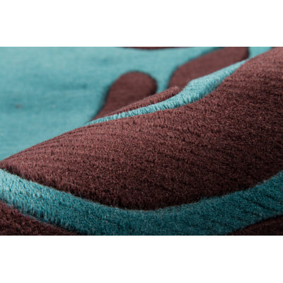 Aqiilah Wool Abstract Indoor Rug