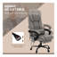Chaise de bureau à massage à haut dossier et vibration avec télécommande 6 points