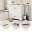 Meuble-lavabo sur pied 36 po avec 2 portes et 1 tiroir, poignée en métal, blanc-295106677-295106676