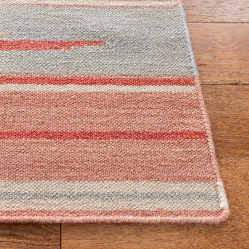 Ralph Lauren San Simeon Stripe Wool Striped Rug, Rectangle 4' x 6'