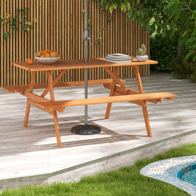 Carmellia 4 - Person Patio Dining Set with Rectangular Table