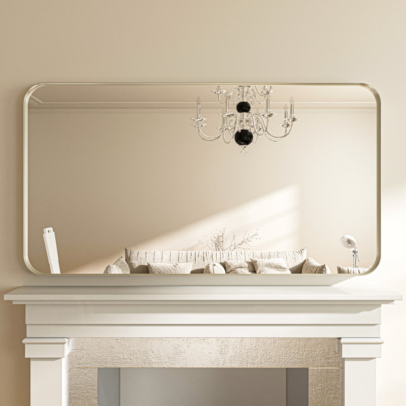 Miroir mural Tahleek, Noir, 60 po x 40 po