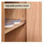 Meuble à chaussures scandinave en bois massif, double porte, deux tiroirs, meuble de rangement autoportant pour entrée ou couloir.