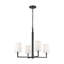 Thomas O'Brien Danica 4 Light Dining Room Chandelier With White Linen Shade-95350227-95350230
