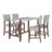 Geer 25.5" Seat Height Linen Upholstered Counter Stools with Rubberwood Legs-114114704