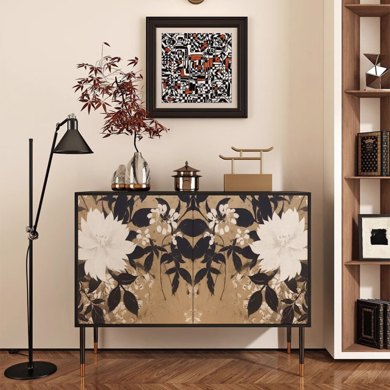 Retro Art Painted Sideboard