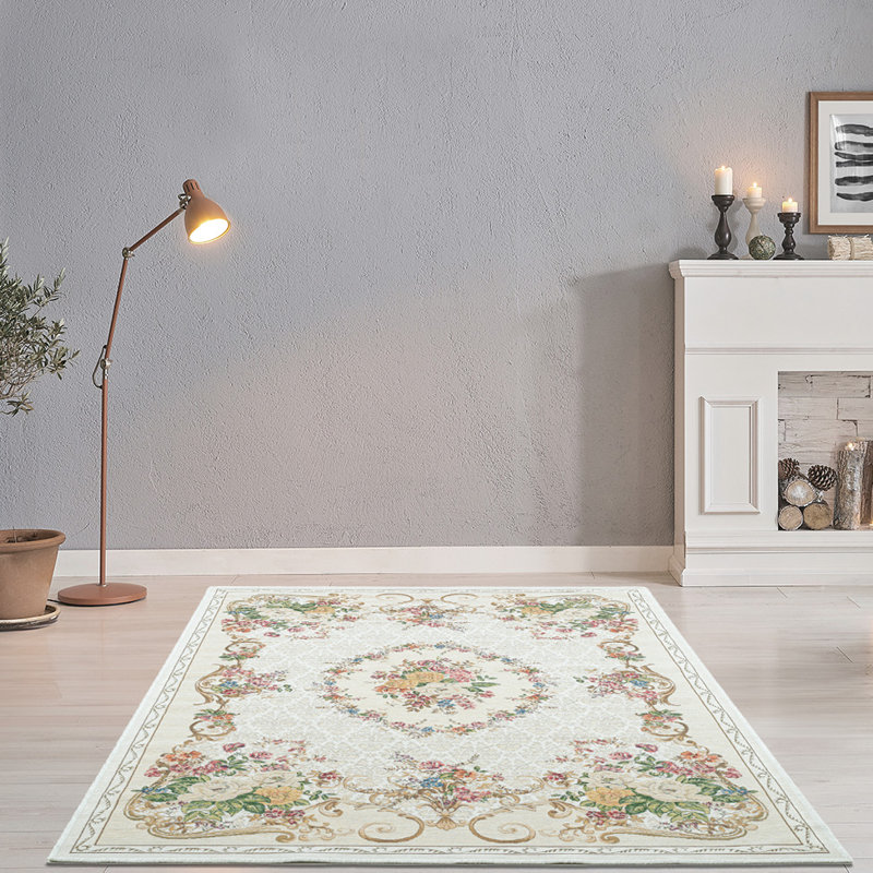 Noeline Floral Machine Woven Area Rug, Rectangle 160 x 230cm