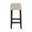 Brown/Beige Transitional 4-Pc Dining Set - 59"W Narrow Table W/ Usb-A & Usb-C Charging, Biscuit-Tufted Stools & Space-Saving Design