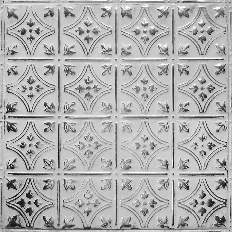 American Tin Cellings Pattern #3 24 x 24 inch Metal Tin Nail-Up Ceiling Tiles