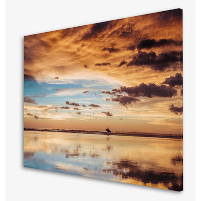 Where The Sky Meets The Sea Print by Kristen M. Brown
