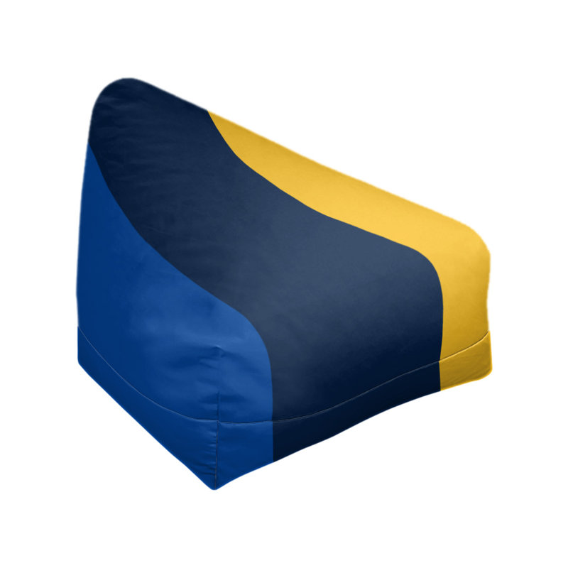 Sac de pois classique, H 30 po x l 27 po x P 27 po, Bleu royal / bleu marine / jaune beurre