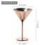 Ruot 236.6ml Stainless Steel Martini Glass