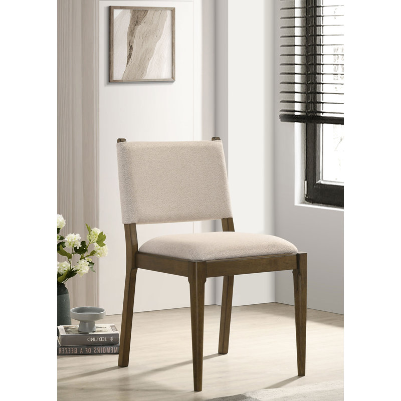 Chaise d'appoint de salle à manger contemporaine 19,15 po, brun