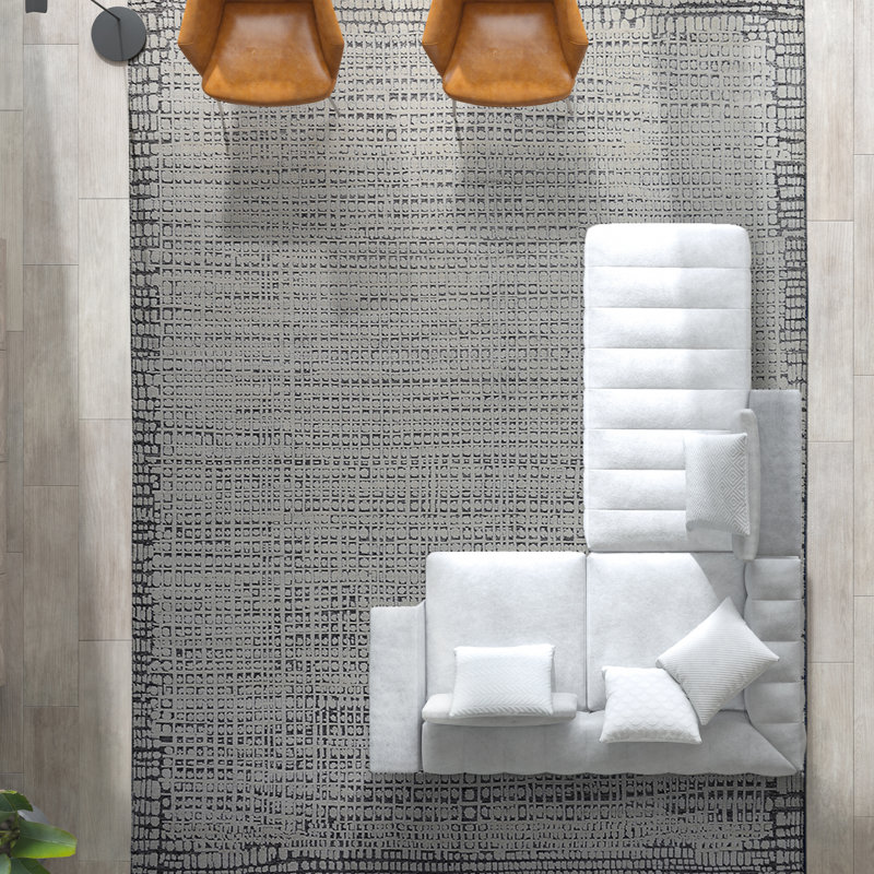 Wool Abstract Area Rug