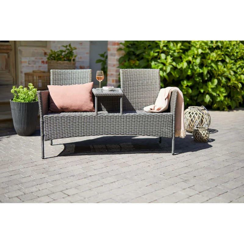 Pizarro Rattan Tete-a-Tete Bench