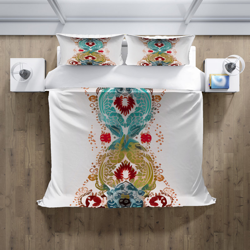Literie , Housse de couette grand + 2 grandes taies décorat
