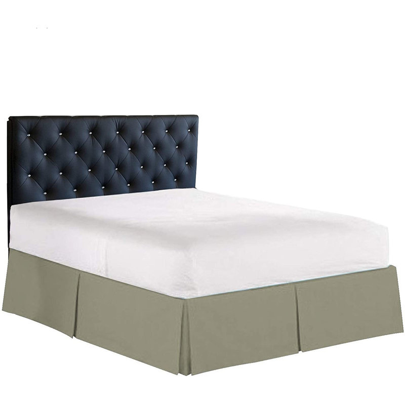 Ruffled Bed Skirt, King, Green