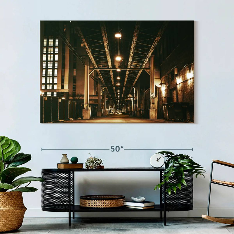 Mehar Chicago Train Bridge, 34" H x 51" W