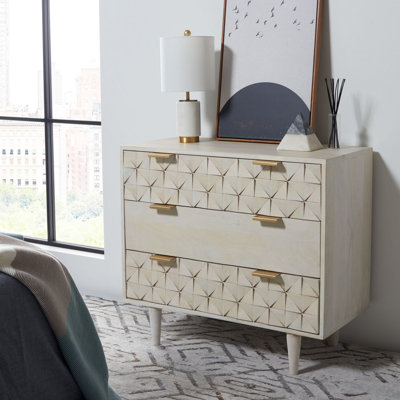 Ethier 31.8'' W Solid Wood Nightstand