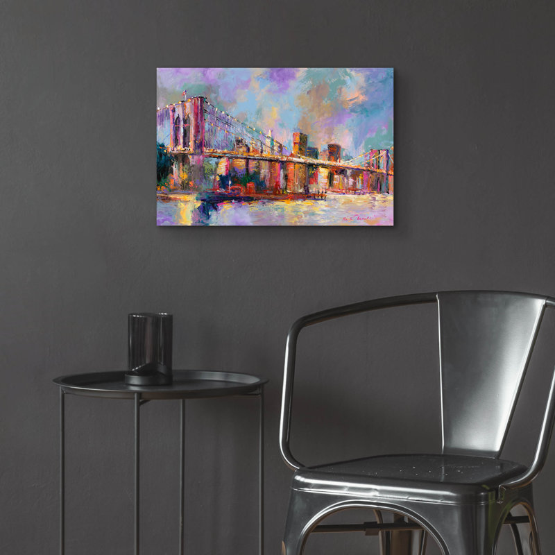 «Brooklyn Bridge» par Richard Wallich, H 16 po x l 24 po x P 0,2 po