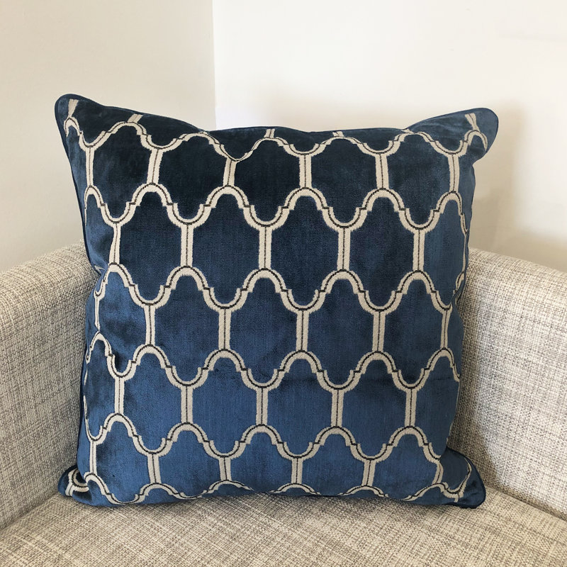 Alaya Square Pillow Cover and Insert, Royal