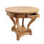 Table de salle à manger moderne du milieu du siècle avec pieds incurvés et tiroirs, style bois naturel, coin repas