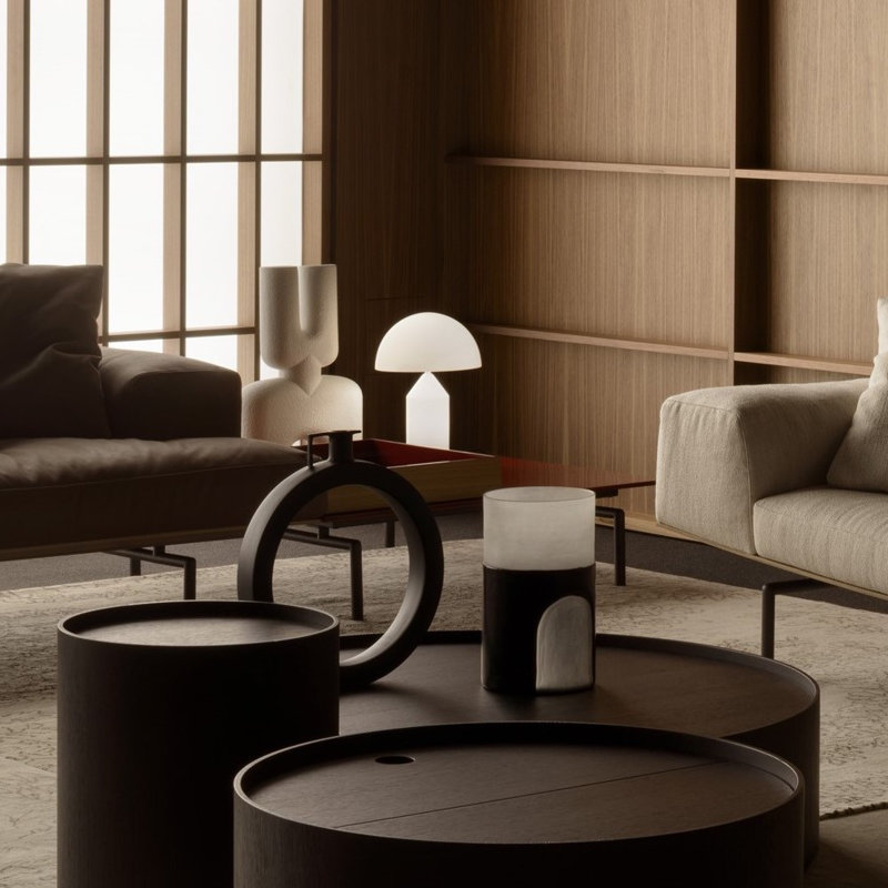 Atollo Table Lamp, 19.7" H x 15" W x 15" D