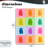 Rainbow Gummy Bear Candy Grid Wall Plaque, design by LISH Creative