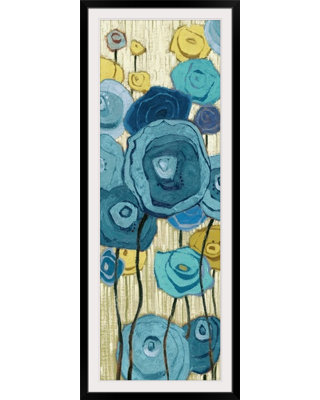 Blue Lemongrass " Lemongrass In Blue Panel I " by Shirley Novak