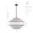 Aasim 24" 5-Light Dimmable Tiered Drum Chandelier-390782658