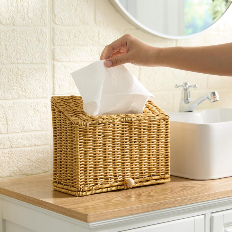  Housse de boîte à serviettes YANGQIHome pour salle de bain, voiture, dessus de table