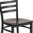 Kendall Clear Coated Ladder Back Metal Restaurant Chair-94568938-68072805